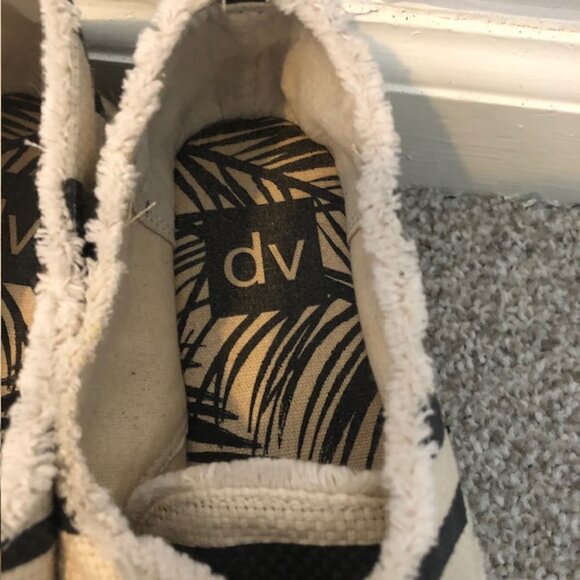 Striped Canvas Espadrille Sneakers - Size 9 - Picture 8 of 10